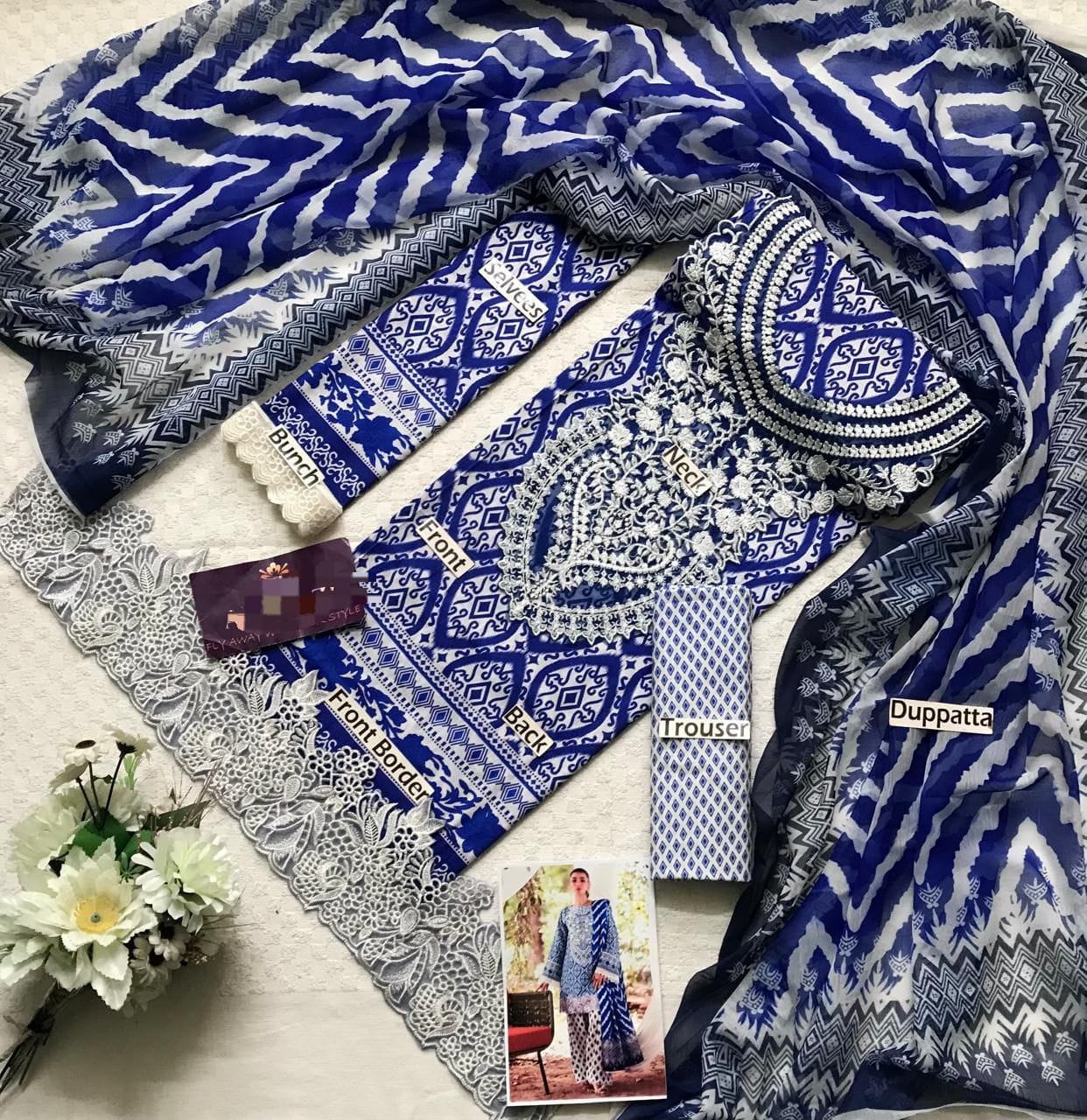 LAWN COLLECTION WITH CHIFFON DUPPATA 3PCS