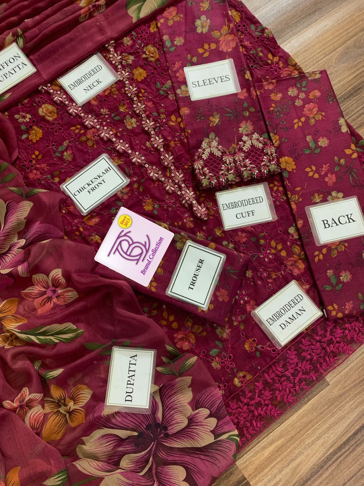 Printed Lawn Chickenkari-3PCS Suit