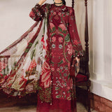 Lawn Collection-3PCS with chiffon duppata
