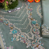 Chiffon Collection With Net duppata 3pcs