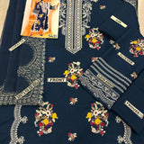 Lawn with organza duppata 3pcs