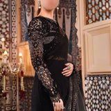 Black chiffon SAREE 🖤