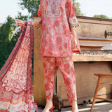 Lawn with chiffon duppata