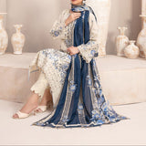 Lawn with ORGANZA duppata