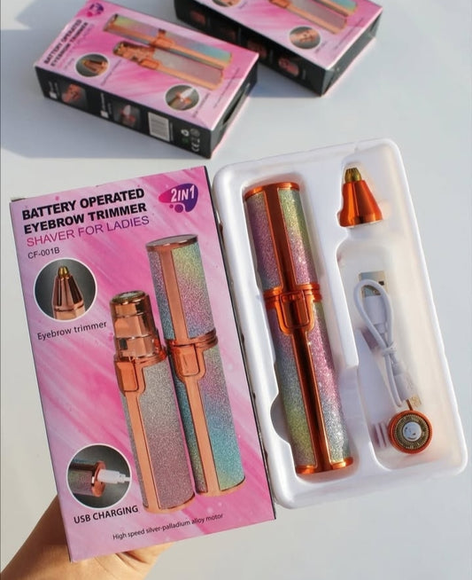 2 in 1 eyebrow trimmer