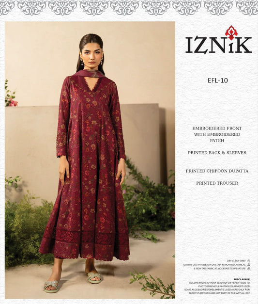 Printed Lawn Chickenkari-3PCS Suit