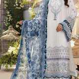 LAWN WITH KHADDI NET DUPPATA-3PCS