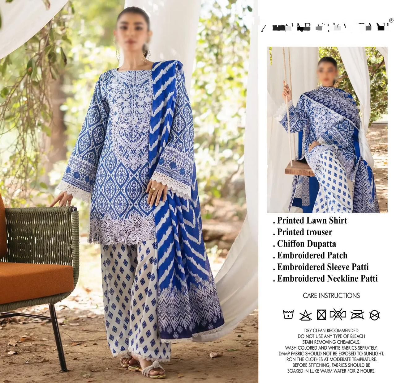 LAWN COLLECTION WITH CHIFFON DUPPATA 3PCS