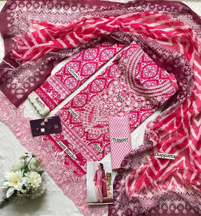 LAWN COLLECTION WITH CHIFFON DUPPATA 3PCS