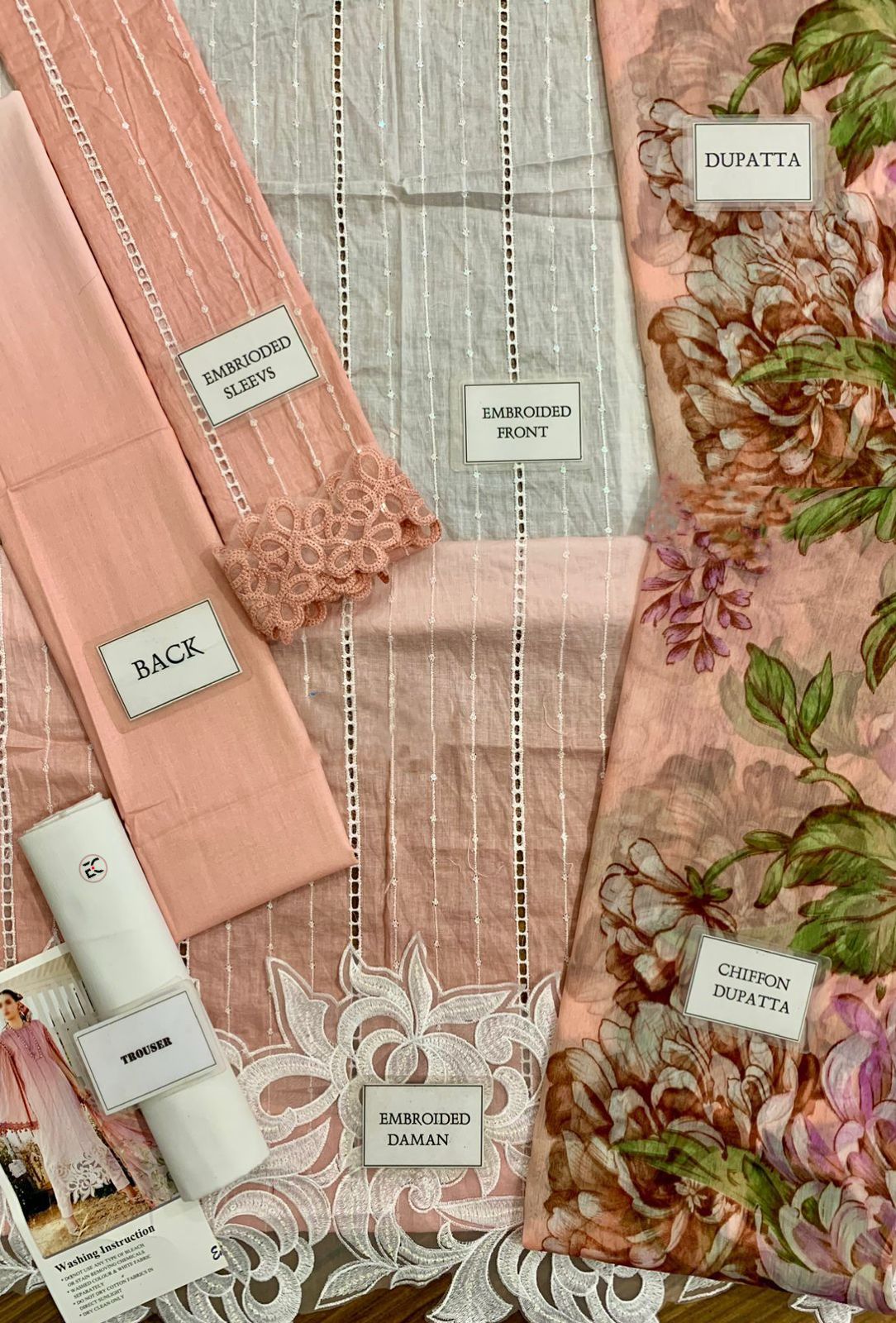 LAWN COLLECTION CHIFFON DUPPATA-3PCS