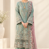 Chiffon Collection With Net duppata 3pcs